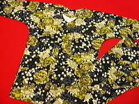 義若オリジナルの鯉口シャツ（ダボシャツ）　金彩唐獅子牡丹と桜